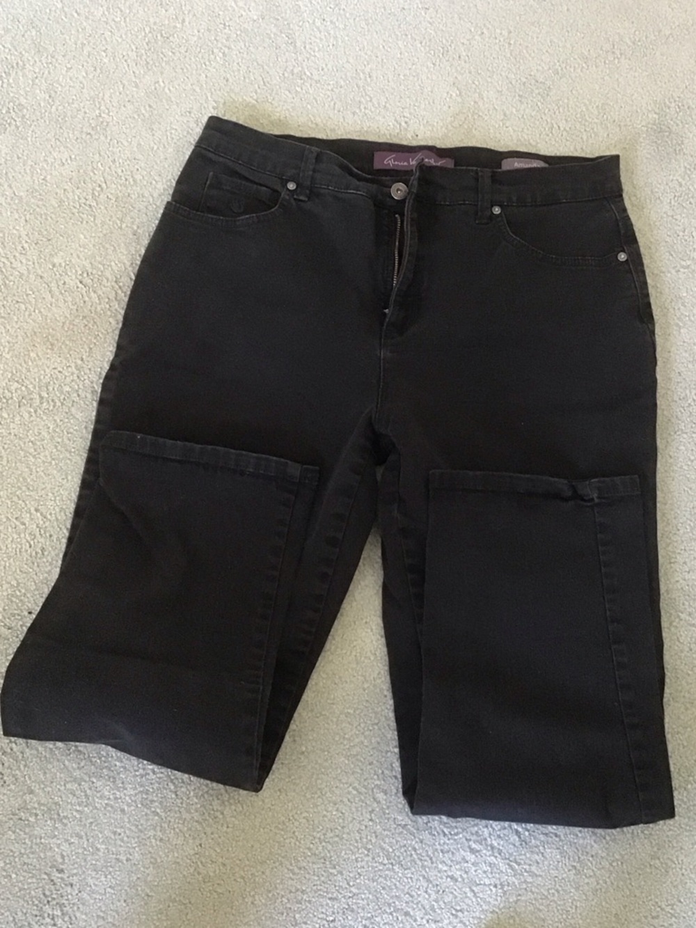 Gloria Vanderbilt Black Straight Leg Women's Jeans